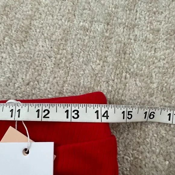 NWT Tiger Mist Rocas Zip Up Crop Flare Pants M Red - Picture 8 of 12